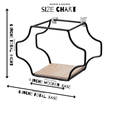Wall Mount Shelf Multipurpose Long Lifespan Iron Wall Shelf - ValueBox