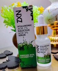 NXZ Hyaluronic Acid 1% Salicylic Acid 2% Serum Enriched with cucumber pulp