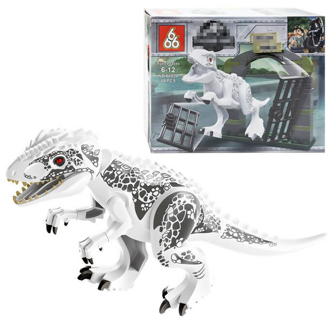Jurassic Building Blocks World Dinosaurs Figures Bricks Animal Lovely Plastics Collection Toy For Kids - 48 Pcs - Option F