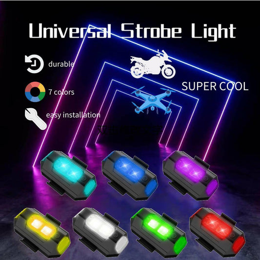 Universal Air Craft Strobe Flasher Light For Bikes & Cars
