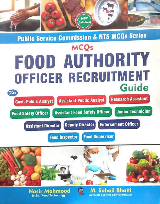 PPSC MCQs Food Authority Officer Recruitment Guide Nasir Mahmood Muhammad Sohail Bhatti NEW BOOKS N BOOKS