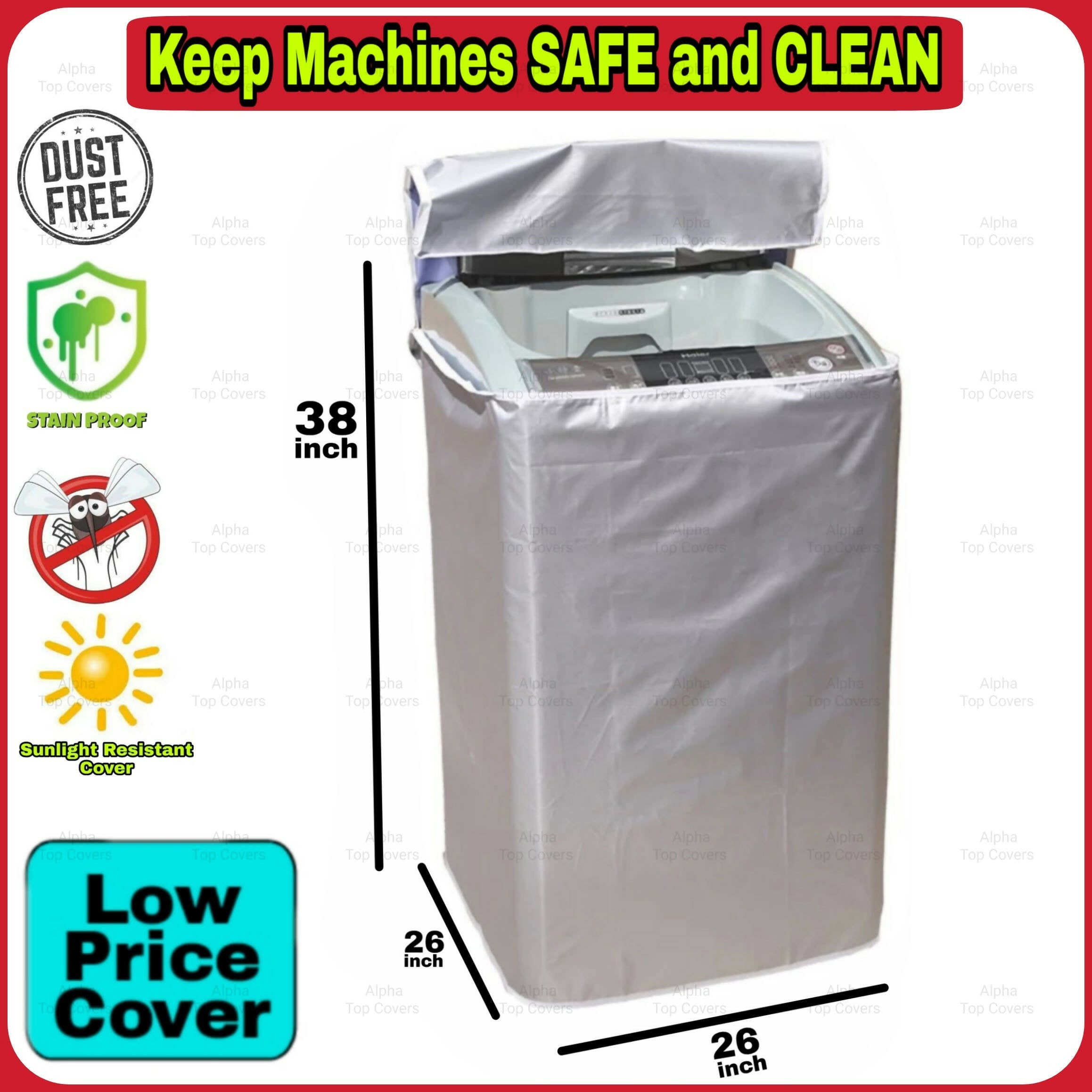 11kg to 15kg Washing Machine Cover By ALPHA