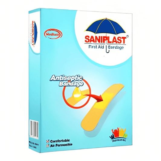 Saniplast Antiseptic M Bandage 1x1 (P) - ValueBox