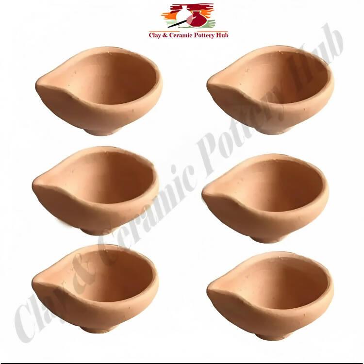 Clay Pot Diya (Chiragh) Pack of 6 