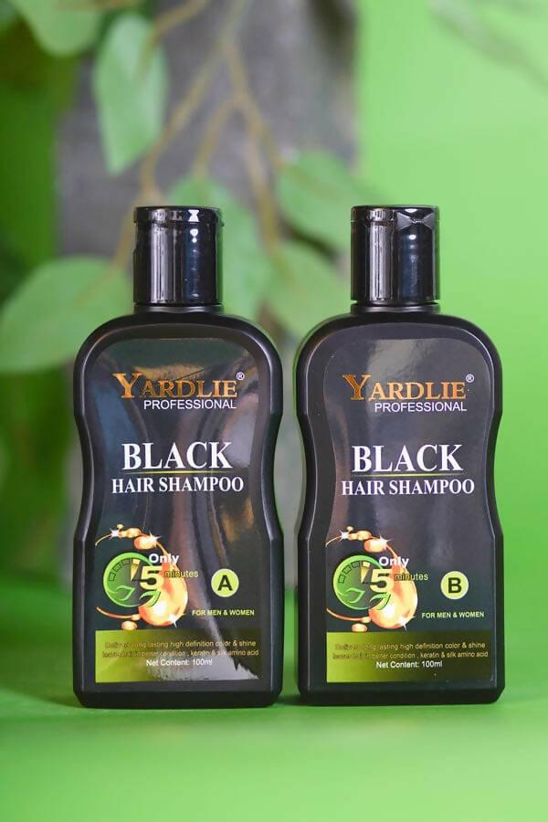 Yardlie Professional Hair Dye Shampoo Mixing Paste Natural Black 200ml. - ValueBox