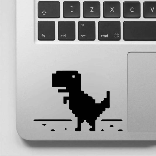 Google Chrome Dinosaur Game Design Laptop Sticker Decal New Design, Car Stickers, Wall Stickers High Quality Vinyl Stickers by Sticker Studio