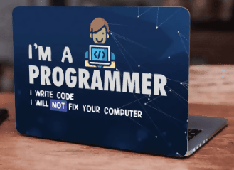 I'm a Programmer, Tech, Programing Laptop Skin Vinyl Sticker Decal, 12 13 13.3 14 15 15.4 15.6 Inch Laptop Skin Sticker Cover Art Decal Protector Fits All Laptops - ValueBox