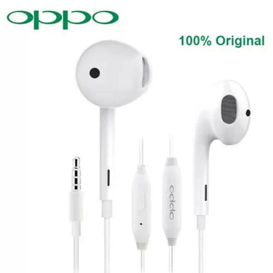 OPPOOriginal Handsfree Ear hooks Deep Base 3.5mm With-Headphones-Handfree-Best Gaming handsfree