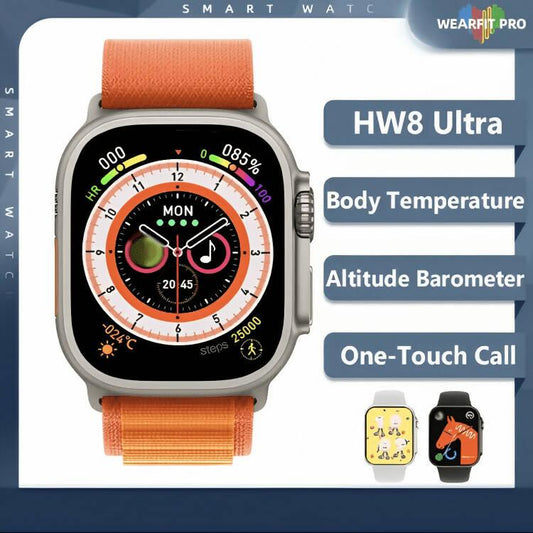 HW8 Ultra Smart Watch Series 8 with NFC 2.02 inches Screen 49mm Bluetooth Call IP68 Waterproof Long Standby Watches Heart Rate Monitor - ValueBox