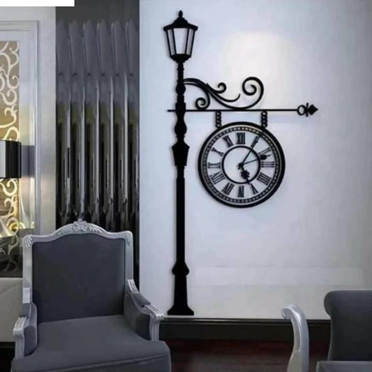 European Wooden Wall Clock Big for Home Decoraton _ Modern Clock - ValueBox