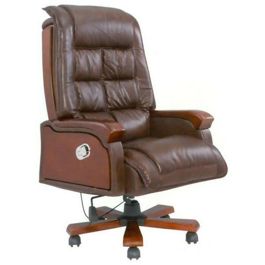 High end executive solid wood office chair