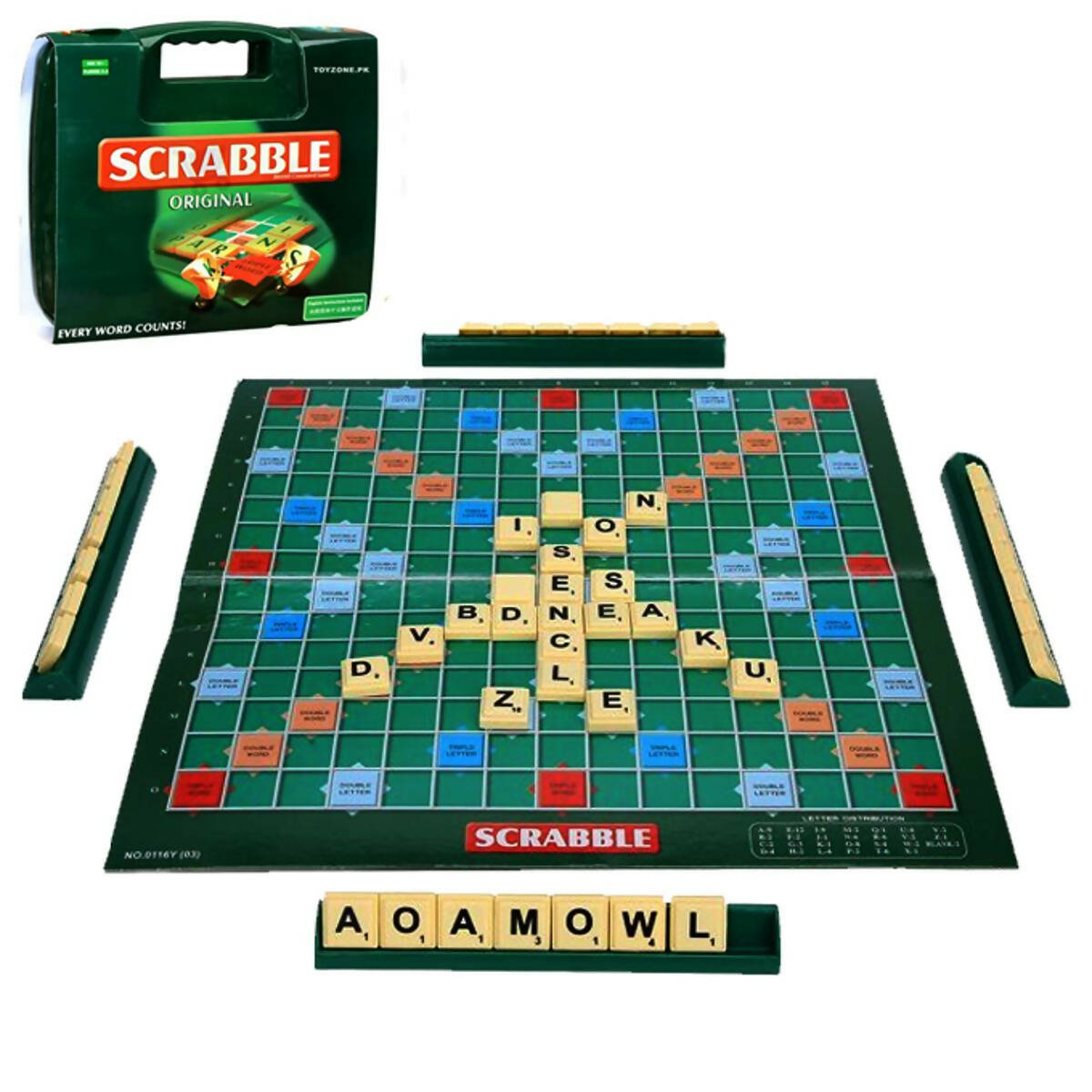 Scrabble Board Game Original Briefcase Set