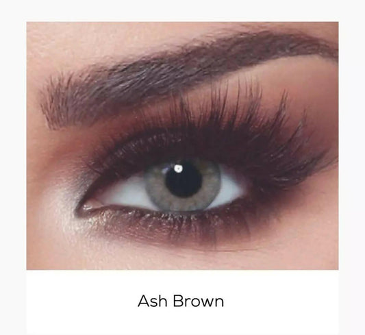 Bella Ash Brown Color Contact Lenses with FREE KIT