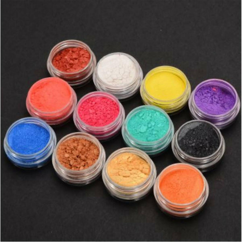 Pack of 12 - Mica Powder Pigments, Epoxy Resin Powder Pigments, 6 Metallic  Shades & 6 Matt Shades Color Pigments For Jewelry Making, Epoxy Resin, Soap  & Candle Making - Mica Powder Resin