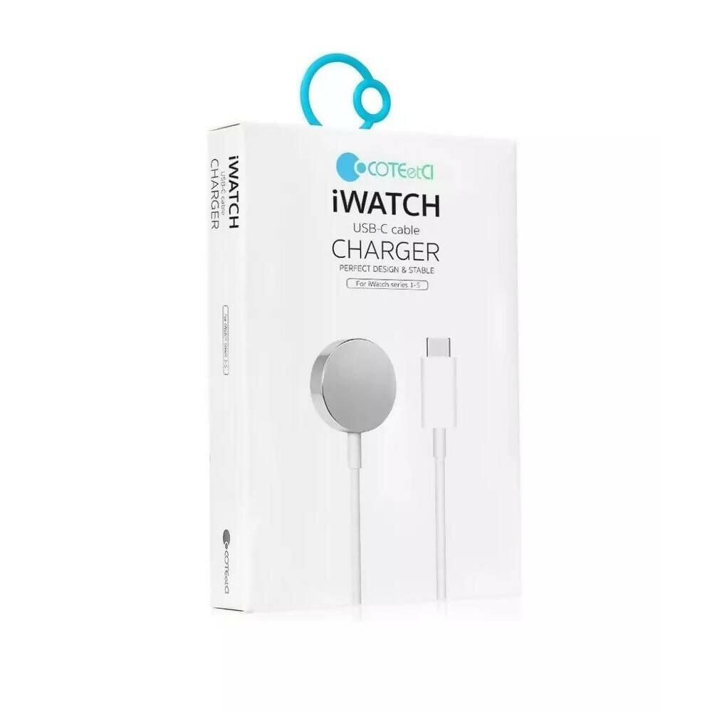 Coteetci Ws-21 Iwatch Magnetic Charger Usb-c (Apple Watch Magnetic Charging Cable) – White - ValueBox