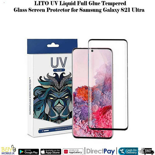 LITO UV Liquid Full Glue Tempered Glass Screen Protector for Samsung Galaxy S21 Ultra