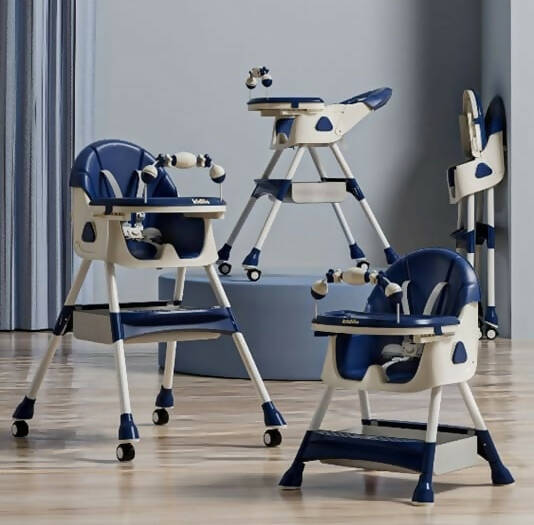 Kidilo 4in1 Convertible High Chair For Kids-Blue