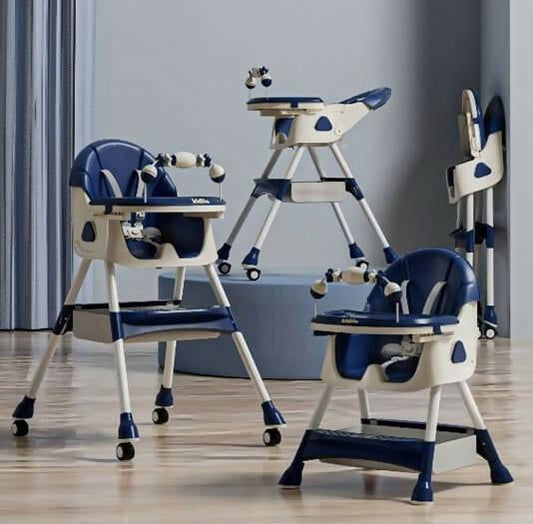Kidilo 4in1 Convertible High Chair For Kids-Blue - ValueBox