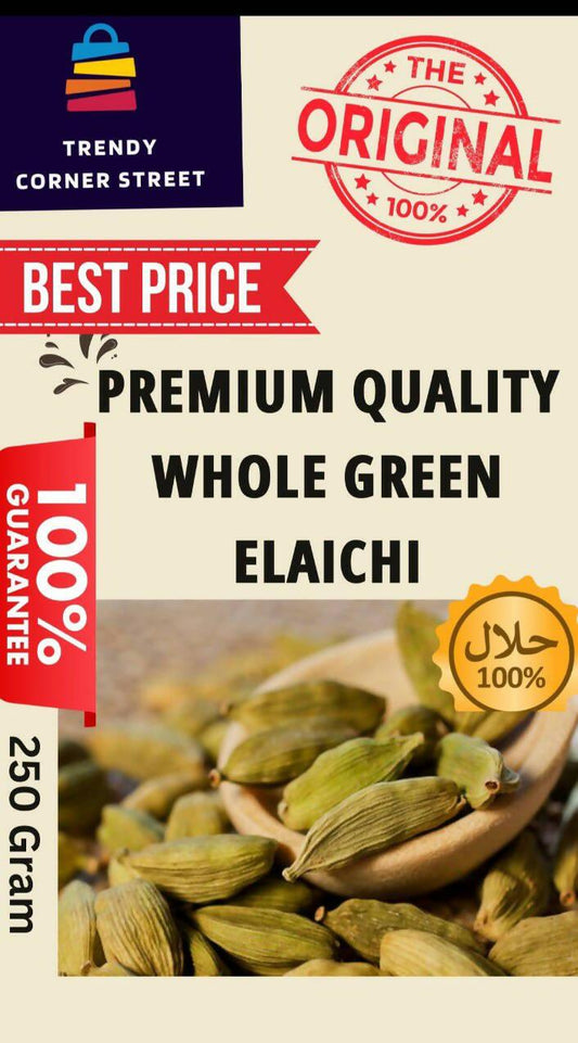 Premium Quality Whole Green Elaichi | 250 grams - ValueBox