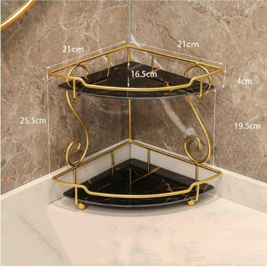 Makeup Holder Organizer Cosmetic Display Stand Wall Corner Triangle Storage Shelf