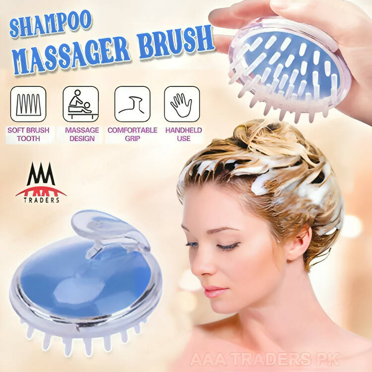 Hair Wash Brush Hair scalp Massage Brush Silicone Head Anti Dandruff Shampoo Haircare Massager Comb Someday Silicone Comb Brush scalp Massager Bath and Shampoo Hair