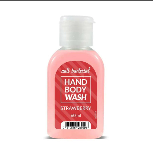 Travel Size Face Wash Antibacterial Strawberry Hand Wash Body Wash 60 ml