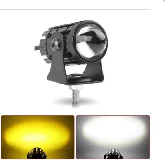 Mini Driving Fog Lights, Motorcycle Spot Lights High Low Beam White / Yellow 1 Pc