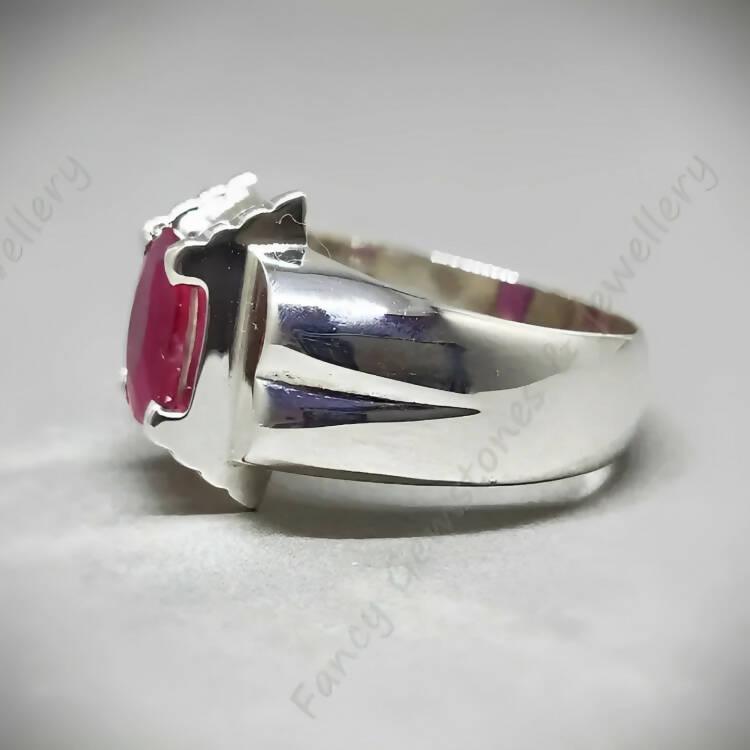 Afghan Ruby Ring 925k Solid Silver Ring Sterling Silver for men and women - ValueBox