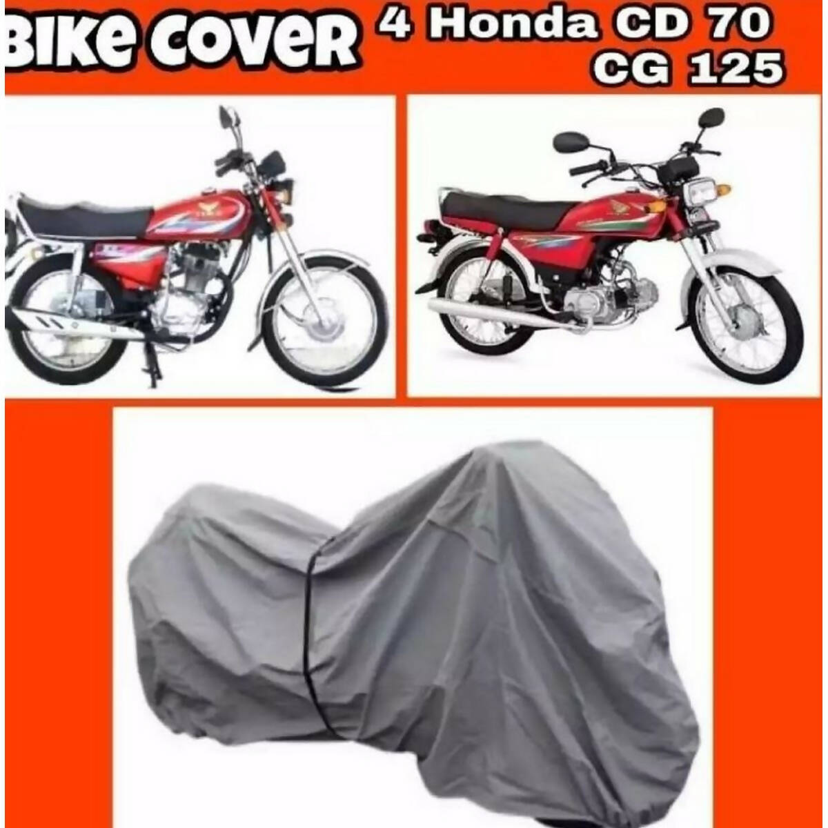 Bike Top Cover For CD 70 & CG 125 Parachute