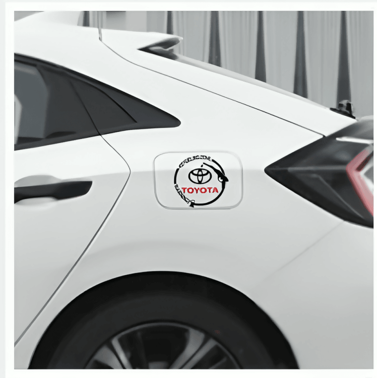 Car Fuel Tank Sticker Cap Car Styling Decoration Decals Accessories For Toyota Corolla Yaris Prius - ValueBox