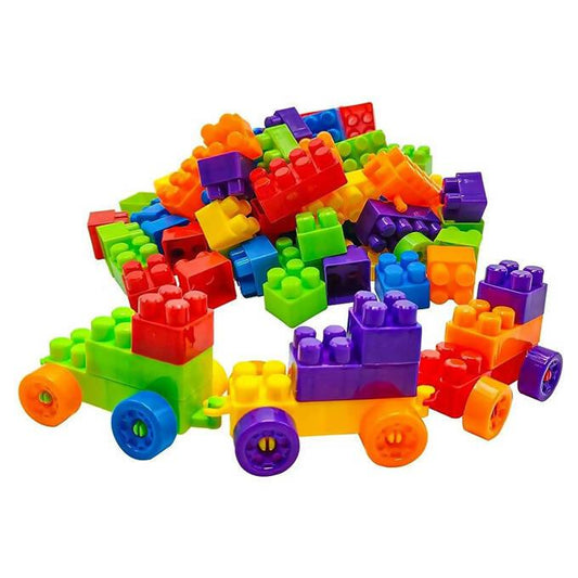 Mega Blocks Smiley Tiger - 90 Pcs Building Blocks Bucket Jar - Multicolor - ValueBox