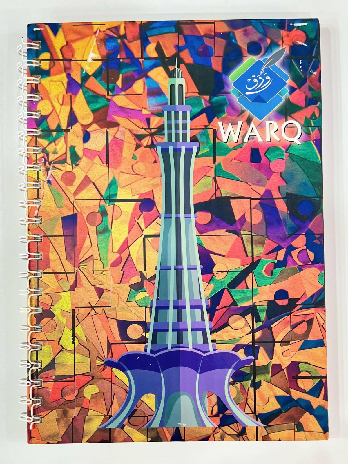 WARQ SPIRAL NOTEBOOK A4 SIZE HARD COVER IMPORTED PAPER ( MINAAR - E - PAKISTAN) - ValueBox