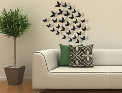 Self Adhesive Pack of 30 Wooden Butterflies for Your Kids Bedroom Wall Decoration Ideas & Inspirations - ValueBox