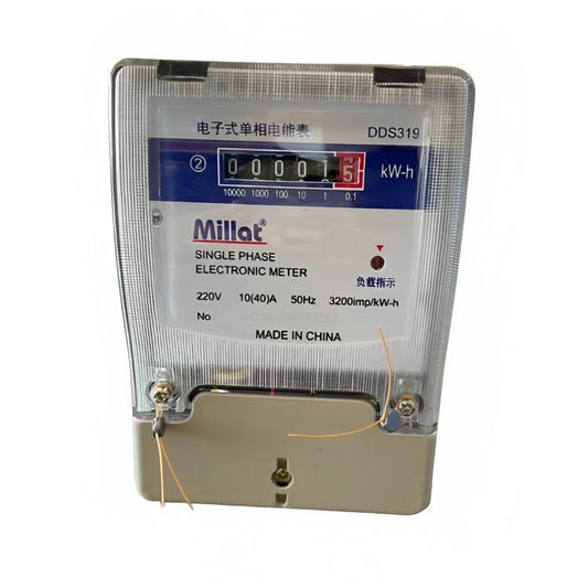 Millat single phase meter, Electricity Meter, energy meter, for Private, For AC and sub meter