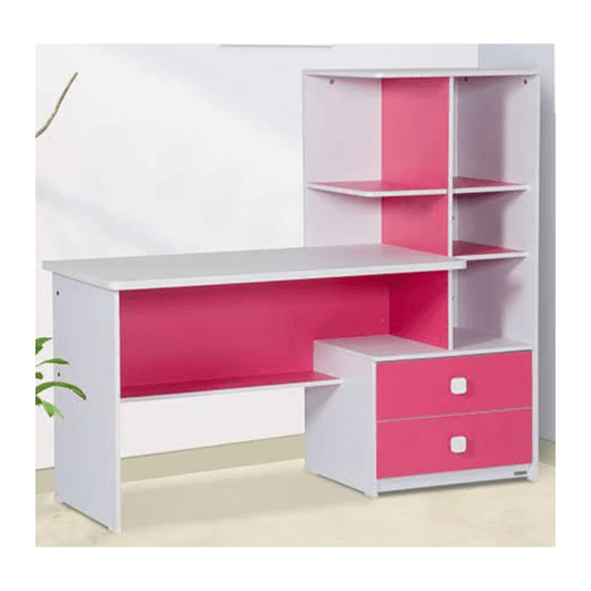 Study Table in Pink and White  Color