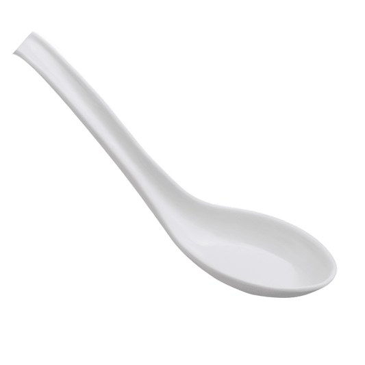 soup spoon ceramic porcelain white