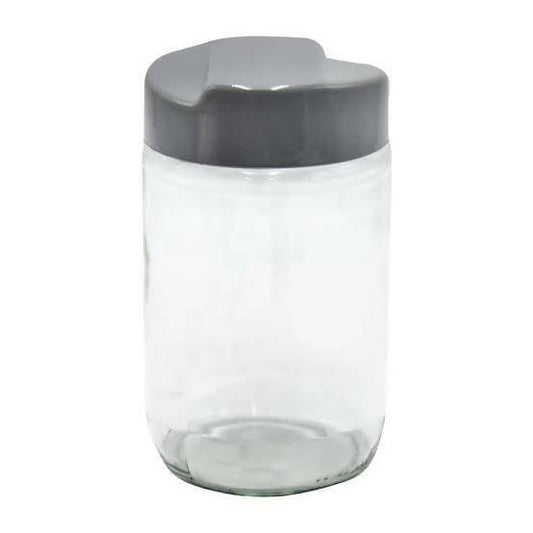 2 Pcs Glass Spice Jar 660 ml (*W3.2,*L3.2,*H6.0)Inches