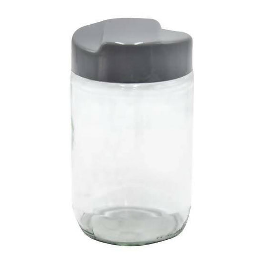 2 Pcs Glass Spice Jar 660 ml (*W3.2,*L3.2,*H6.0)Inches - ValueBox