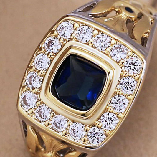 Classic Style Square Shape Wedding Anniversary Ring for Men - ValueBox