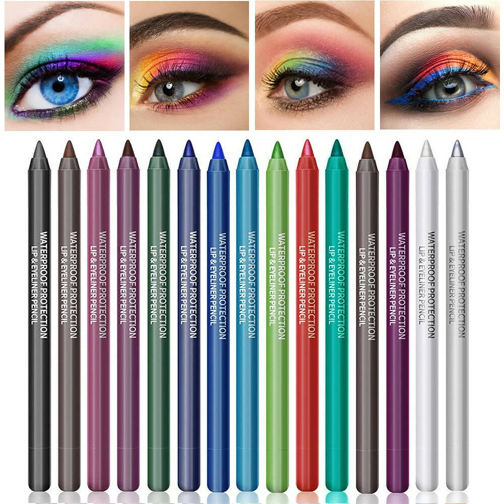 Color Eyeliner, Eye Shadow Pen Waterproof Not Blooming Cosmetics