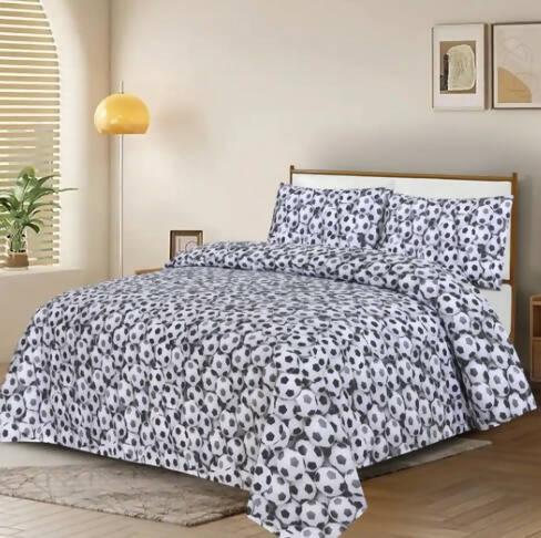Best Quality Unique Designed Bedsheet Set single and Double Printed cotton bedsheet Satin and fitted silk - ValueBox