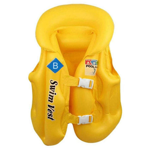 Inflatable Swimming Pool Vest Jacket for Kids - 18 inches - Yellow