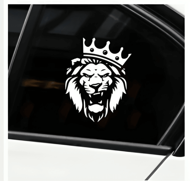 1Pc Star anonymous King lion Cars modification Stickers Window Decal bike stickers laptop mobile sticker Vinyl Art Pattern Art Car Body Stickers Waterproof - ValueBox