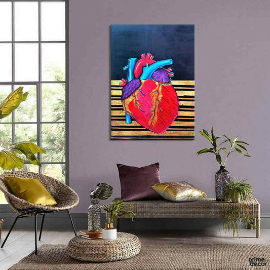 Human Heart | Handmade Painting - ValueBox