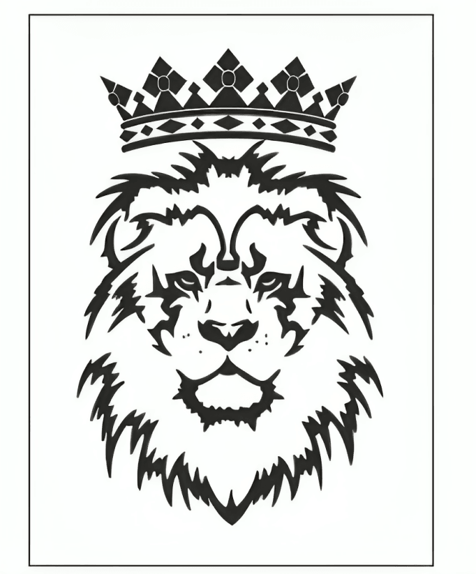 30CM Lion Tattoo black Sticker vinyl decal decorate sticker Waterproof Funny Car Styling Accessories - ValueBox