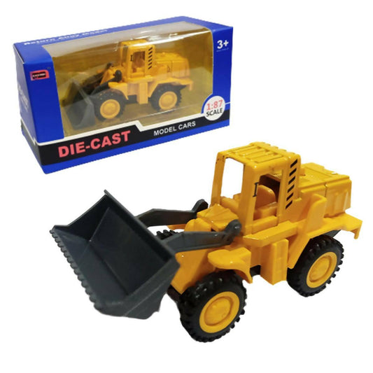 Construction Toys Die Cast 1:87 Scale - 4 Inch - Yellow - ValueBox