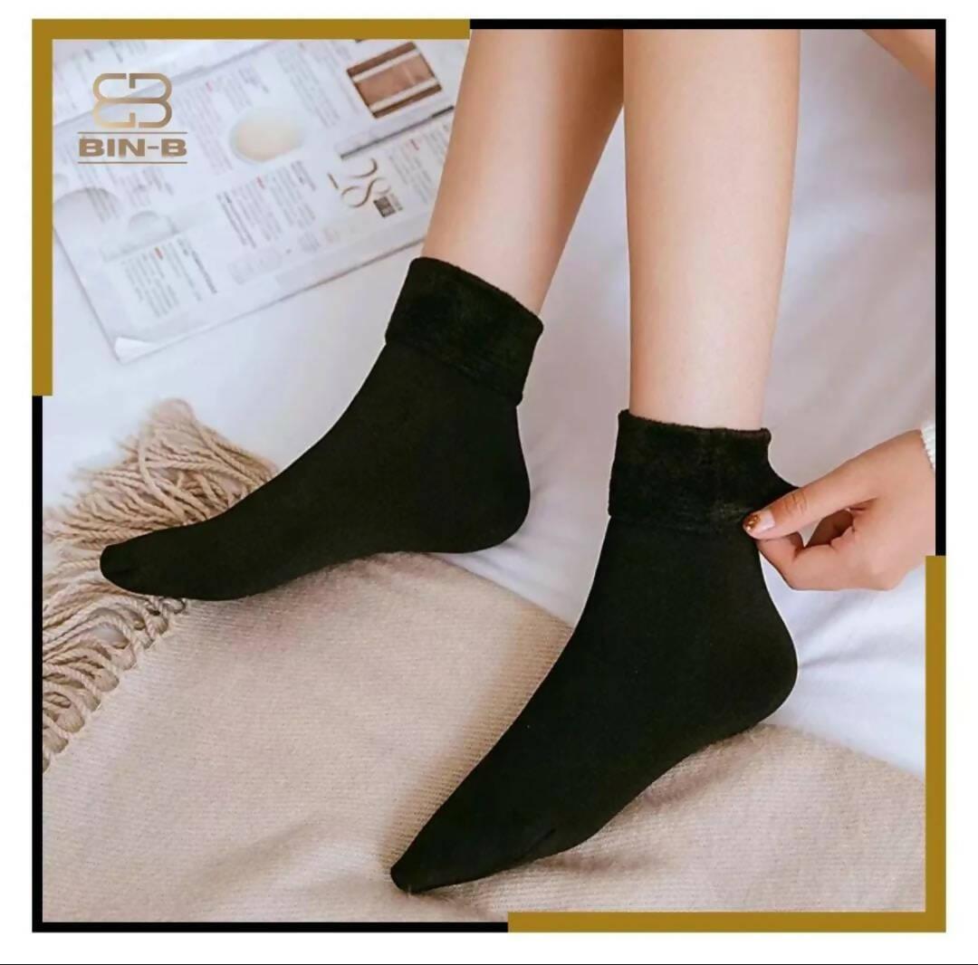 Fall Velvet Plus Thick Warm Socks For Women - ValueBox