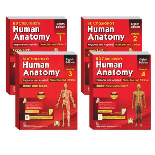 B D Chaurasia s Human Anatomy for volume set 1.2.3.4 - ValueBox