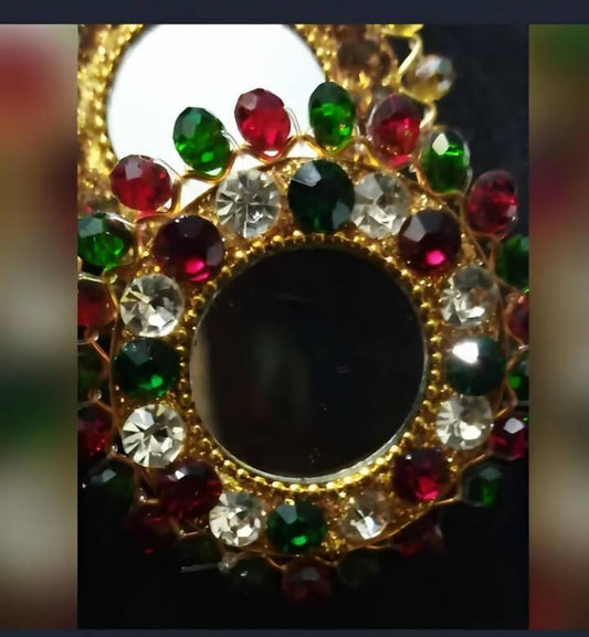 Fancy Stylish Antique Mirror Afghani Ring