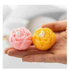 3-10 Roses Peony Scented Candles for cake